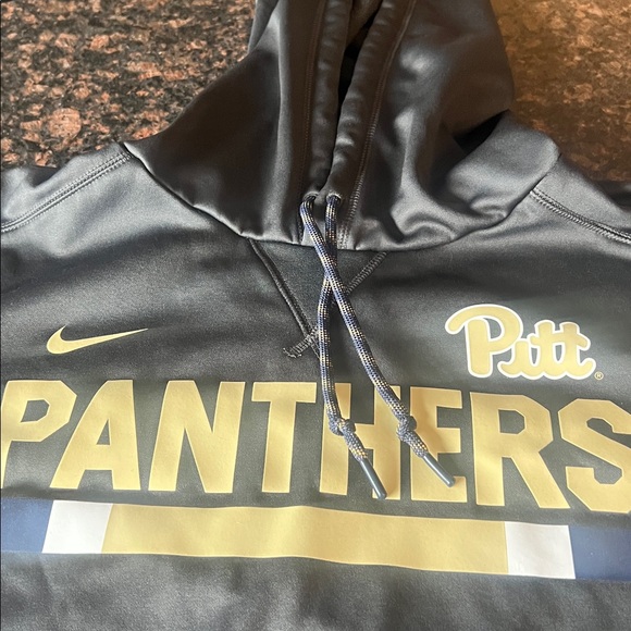Nike Dri-Fit Pitt Panthers Dark Gray Hoodie XL - Picture 2 of 4